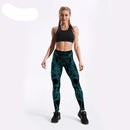 Calça Legging Cintura Alta Green Skull - Penny Lane