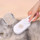 VAPOREX Escova A Vapor Para Gatos Cães 3 Em 1