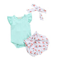 Conjunto Body + Shorts Florido - Tamanhos de 0 a 2 anos