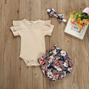 Conjunto Body + Shorts Florido - Tamanhos de 0 a 2 anos