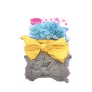 Conjunto Faixas 3 Peças Coloridas Flor e Laço