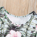 Conjunto Body Floral + Saia - Tamanhos 1 a 4 anos