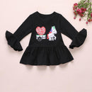 Conjunto Calça e Blusa Flare e Babados - Tamanhos de 1 a 5 anos