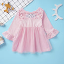 Vestido Rosa Delicado - Tamanhos de 0 a 3 anos