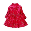 Vestido Coraçãozinhos Cute - Tamanhos de 1 a 8 anos