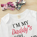 Conjunto  Eu Sou a Menina do Meu Papai e o Mundo da Minha Mamãe - Tamanhos de 0 a 18 meses