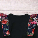 Conjunto Floral Body Babados + Faixa - Tamanhos de 0 a 18 meses
