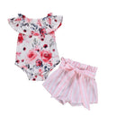 Conjunto Body Ciganinha com Shorts Clochard - Tamanhos de 0 a 18 meses